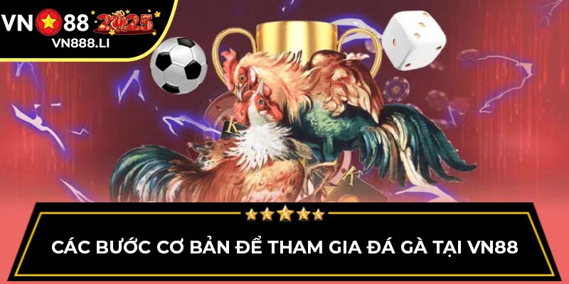 Các bước cơ bản để tham gia đá gà tại VN88