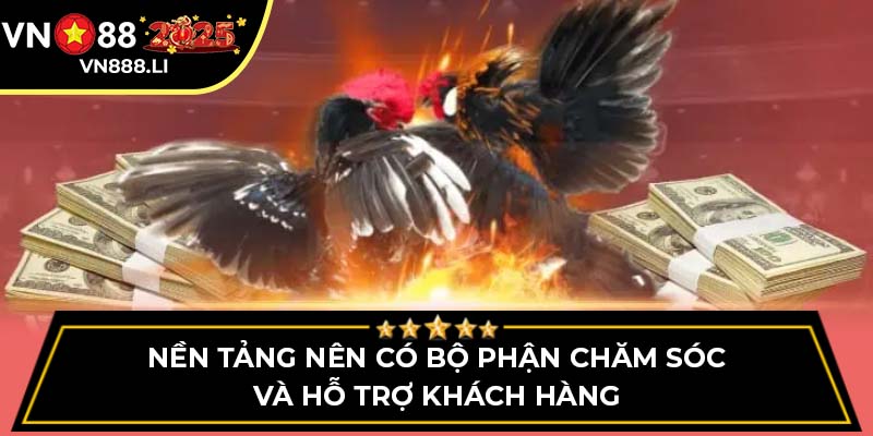 Nền tảng nên có bộ phận chăm sóc và hỗ trợ khách hàng